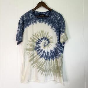 Pacsun Blue Green Tie Dye Short Sleeve T-Shirt Men's Large